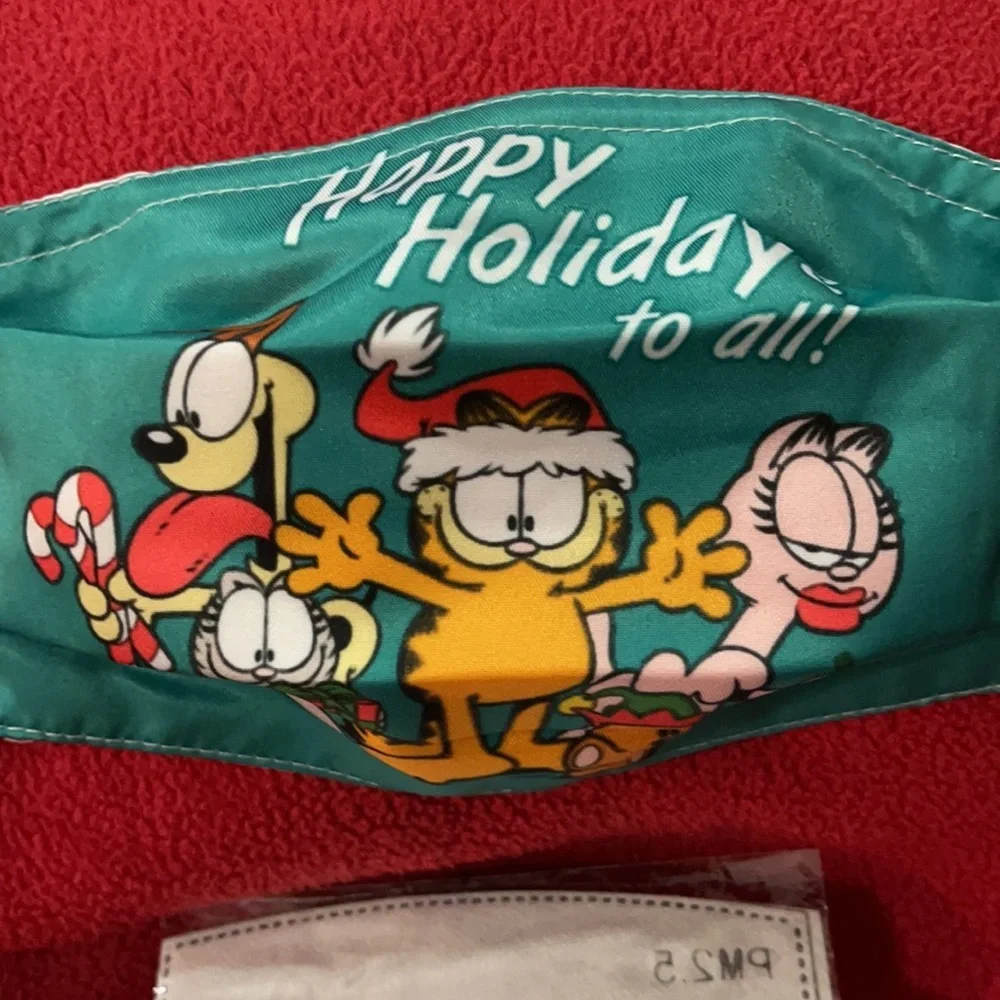 6/$20 New Garfield Holiday face mask
